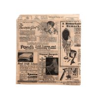 Vetvrij Papier Zakje “Newspaper Brown” 18 X 17 Cm 500st