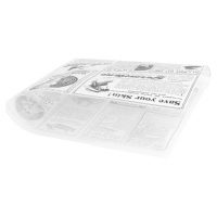Vetvrij Papier Zakje “Newspaper White” 18 X 17 Cm 500st.
