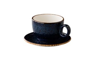 Jersey Latte Koffiekop Stapelbaar Blauw 350 Ml