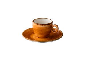 Jersey Espresso Kop Stapelbaar Oranje 80 Ml